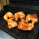 BBQ chicken pieces