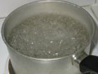 Boiling water