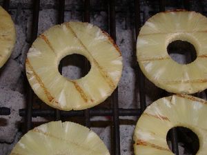 grilling pineapple